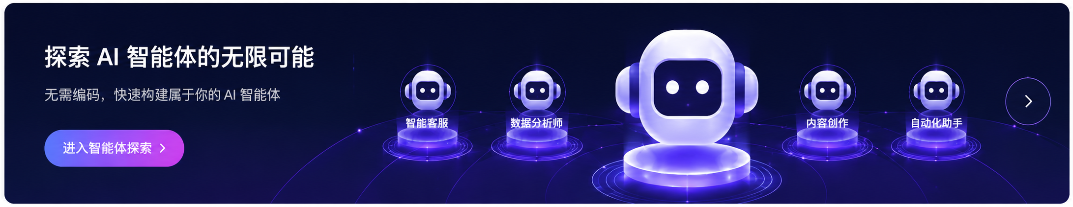 探索 AI 智能体的无限可能，无需编码快速构建属于你的 AI 智能体